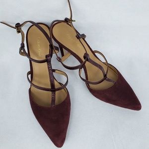CALVIN KLEIN Womens Coreene Suede Stiletto Pumps
